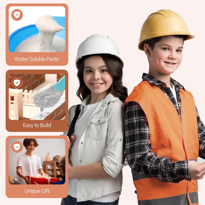 Generisch DIY Mini Brick House Construction Set for Kids -