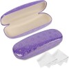 Joyberg Glasses Case, 2 Pack Eyeglass Case with Cleaning Cloth,