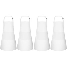 NACHLYNN 4/10/20 Pcs Kids Apron Adjustable Toddler Apron with 2 Pockets Kids Painting Aprons for Kids Painting Cooking Crafts