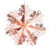 Davies Rose Gold Christmas Foil Ceiling Decorations - 40cm Star