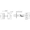 Design House Pro Deadbolt, Single Cylinder, 2-Way with Latch, Round