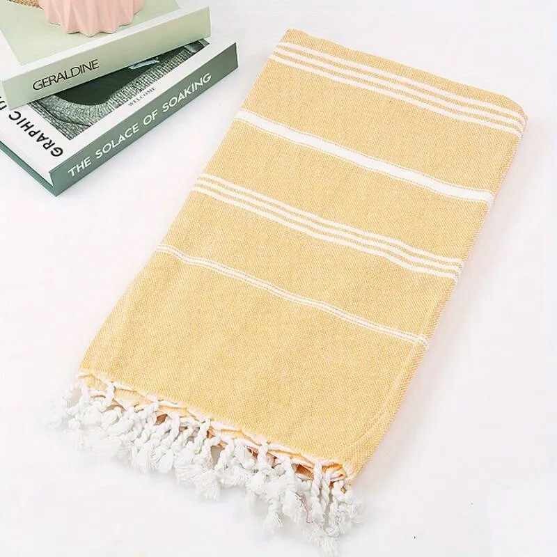 Turkish Beach Towel for Adults – Oversized Quick-Dry Cotton Towel