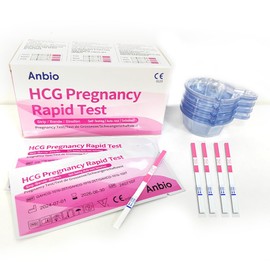 Pregnancy Test Strips Kit with Urine Cups 20 Pack HCG Test Strips - Early Detection Home Pregnancy Test Rapid Prenancy Tests Kit 5mm Wider 10mIU/mL