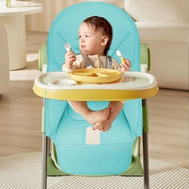 POCHY High Chair Covers for Baby, Universal Replacement for Gracos and Ingenuity High Chairs, Blue