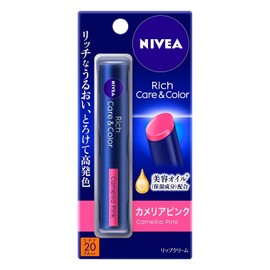 Nivea Rich Care & Color Lip Camellia Pink Lip Balm 2g