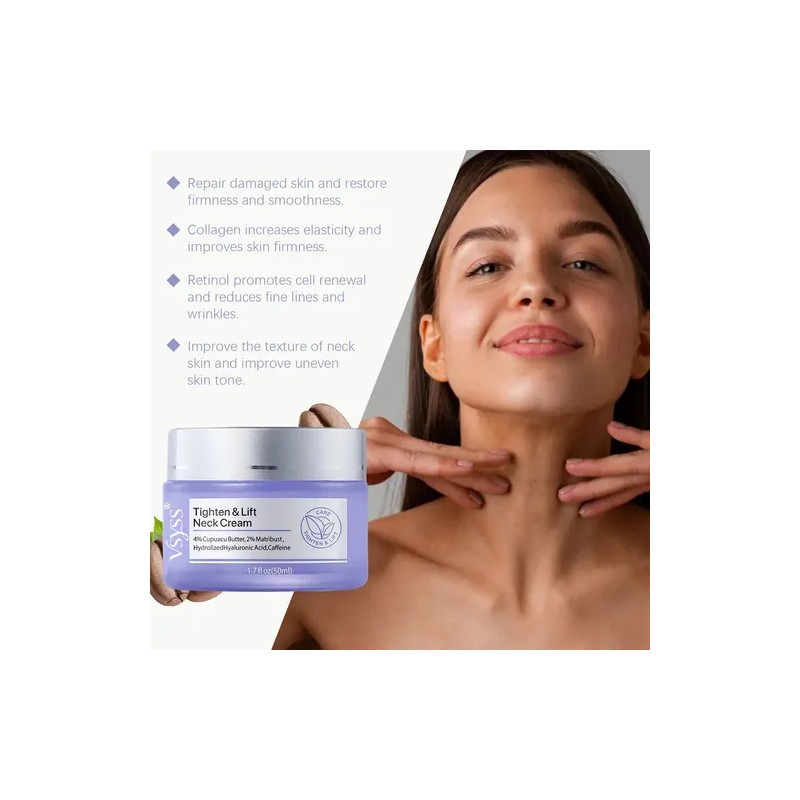 Vsyss Crema Cuello Reafirmante Tensor Antiarrugas Piel Todo Tipo Día