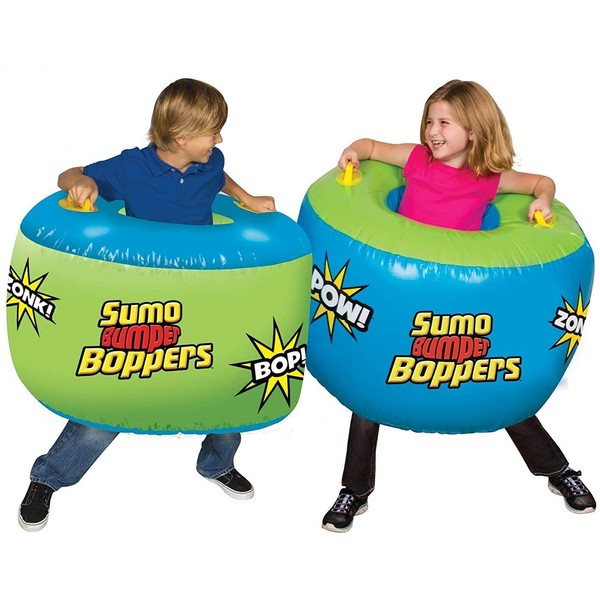 Big Time Sumo Bumper Boppers Belly Bumper Toy, Set of 2 with 2 Repair Patches, Kids get Active and Silly, Air inflated Fun, More Fun Than a Pillow Fight, Great for Agility-Balance-Coordination