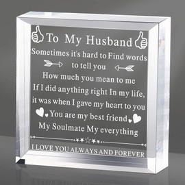 To My Man Gift for Him Anniversary Birthday Gifts for Boyfriend I Love You Gift for Him Fiance Husband Keepsake for Groom Engagement Wedding Valentine Christmas Father's Gift Day (Fresh Style)
