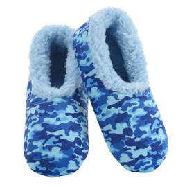 Snoozies Sherpa-Lined Slipper Socks - Fuzzy and Cute Slippers for Women with Non-Slip Sole - Ladies Warm Slippers