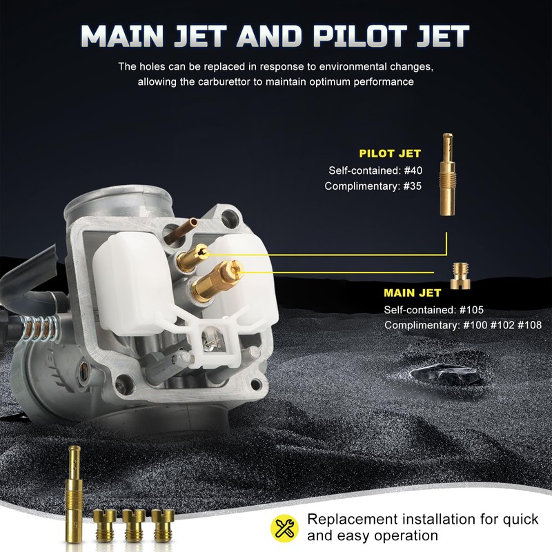 NIBBI PE24 Carburetor Kit 24mm for Predator 212cc 196cc 224cc
