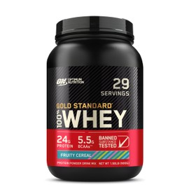Optimum Nutrition New Flavor Gold Standard 100% Whey Protein Powder, Fruity Cereal, 2 Pound (Packaging May Vary)
