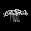 Lotsdonxia Bridal Diamond Hair Comb Clip - Stylish Flower Design