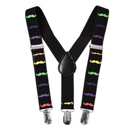 Trimming Shop Mens Braces with Very Strong Metal Clips Heavy Duty Suspenders One Size Fits All Men and Women, Adjustable 25mm Wide Elastic Y Style Suspender