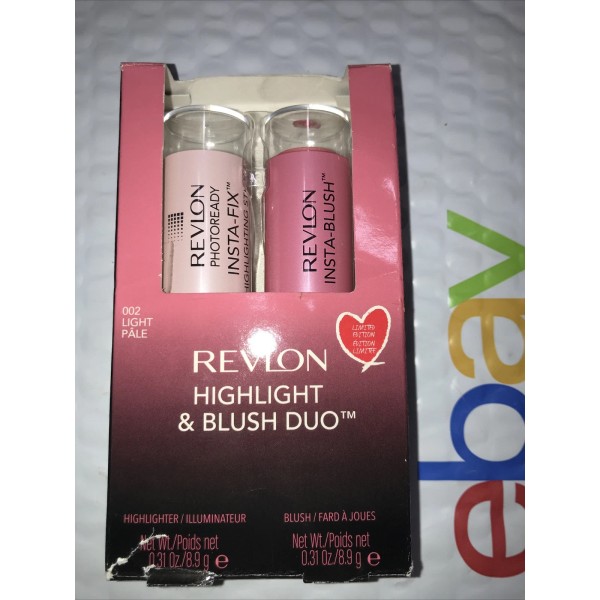 Revlon 2 Tube Lot REVLON Photoready Highlight & Blush Duo
