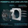 iPower 12 Inch Aluminum Shutter Exhaust Fan with Power Cord,