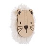 NoJo Little Love Natural Wood Lion Wall Décor with Ivory