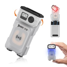 WUBEN X3 Pro Mini Linterna Recargable Con Estuche De Carga E Imán, 180 Grados EDC Linterna De Bolsillo Twist Ip65 Impermeable Llavero Linterna 10 Modo Tipo C Cordón Para Camping, Al Aire Libre, Regalo