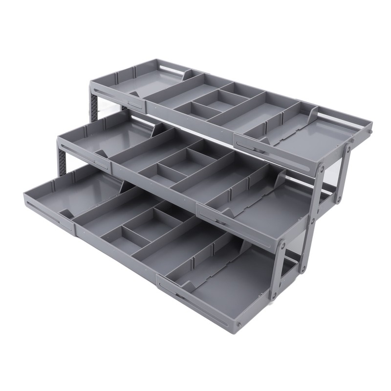 Drawer Organizer Single Row Expandable Folding Jewelry Organizer Tray Earring