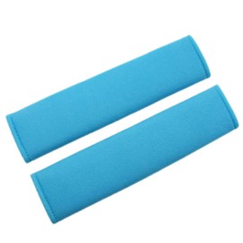 Mirkoo Car Seat Belt Cover Pad, 2-Pack Soft Car Safety Seat Belt Strap Shoulder Pad for Adults and Children, Suitable for Car Seat Belt, Backpack, Shoulder Bag, Laptop Computer Bag (Blue)