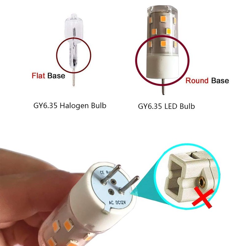 GY6.35 LED Bulb 5W Equivalent to 50W Bi-pin Base Halogen