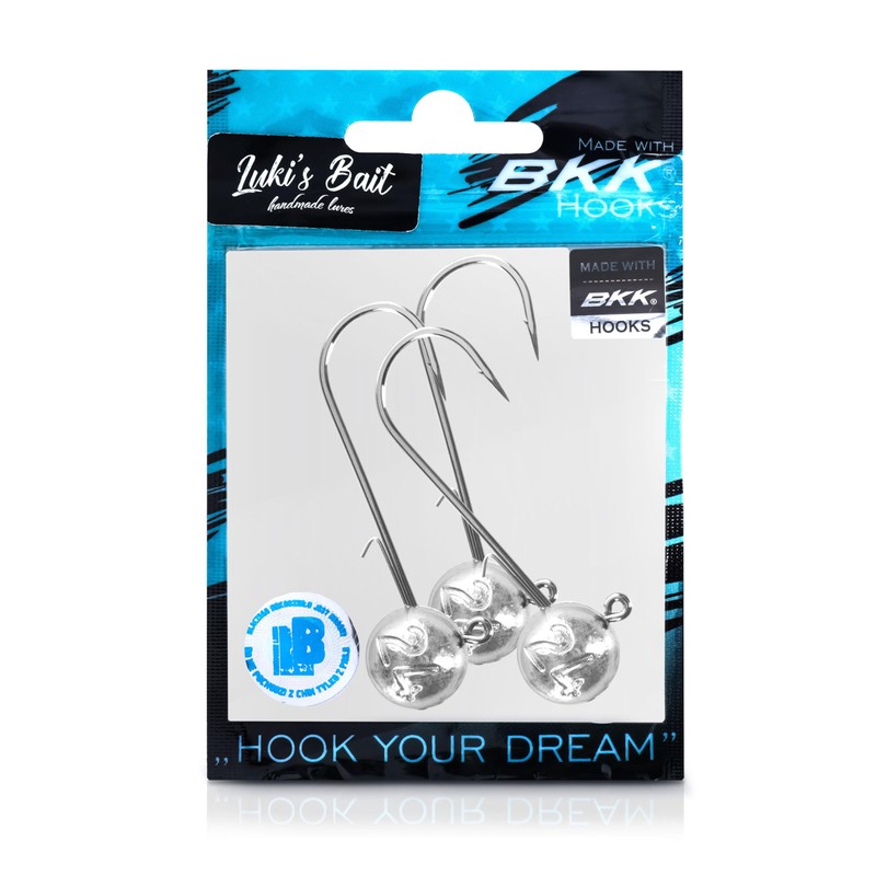 Round Jig Head, Fishing Jig Head Hook Set for Pike,