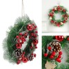 Christmas Wreath Hand Made Simulation Pine Cone Wreath Christmas Gift
