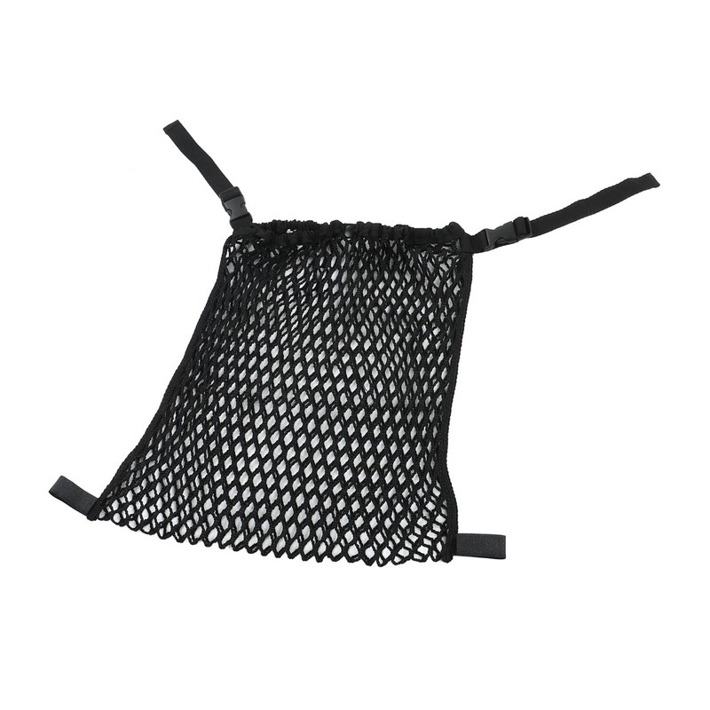 Stroller Mesh Bag Top Button Large Capacity Strap Adjustable Strong