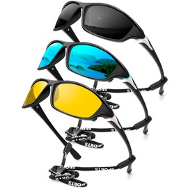 CIFOYA Sports Sunglasses-for-Men Polarized Mens-Sunglasses: Sport Sun Glasses with UV400 for Driving Cycling Fishing