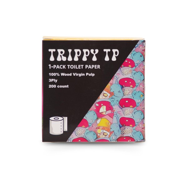 Trippy TP "Mushroom Magic" Single Roll Toilet Paper