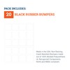 Rubber Bumpers Self Adhesive Large - 20 Pack - Non