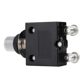 DIYhz Thermal Circuit Breaker, 30A 125/250V AC 32V DC Push-Button Reset Thermal Overload Circuit Breaker with Quick Connect Terminals & Waterproof Button Cover - 98 Series