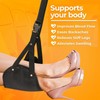 Travel Foot Rest with Height Adjustable Foot Hammock for Travel