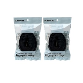 SCHWALBE Genuine Product (Set of 2) 2 Tubes for 27.6 x 7.1 inches (18 cm) / 28 C Fixed/Presta Type, 2.0 inches (50 mm) Valve, 15SV-ML OPP Bag Package