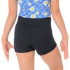 Destira Girls Gymnastic High Waisted Shorts, Black - Compression Athletic