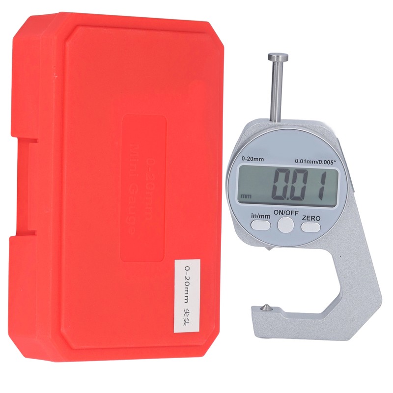 Thickness Gauge Mini Digital LED Display 0 to 20mm Multifunctional