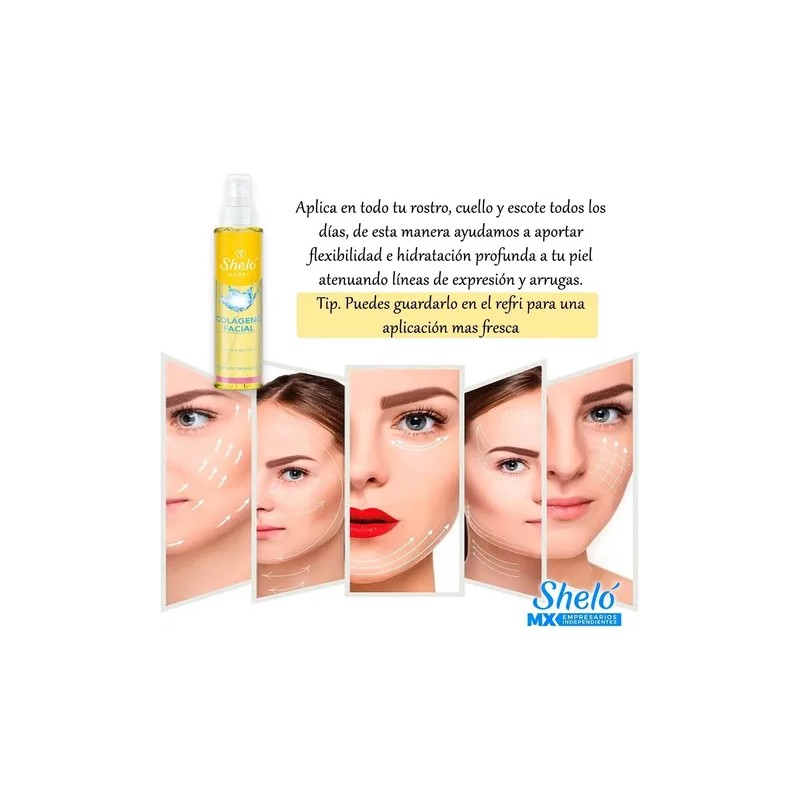 Colageno Liquido Facial Hidratante Antiarrugas 140 Ml Shelo