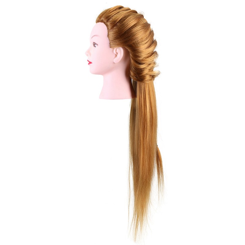 40% Real Human Hair Mannequin Head Hairdresser Training Head Cosmetology