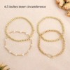 Tyebiva Gold Bracelets Stack Set for Women, Summer Trendy 4Pcs