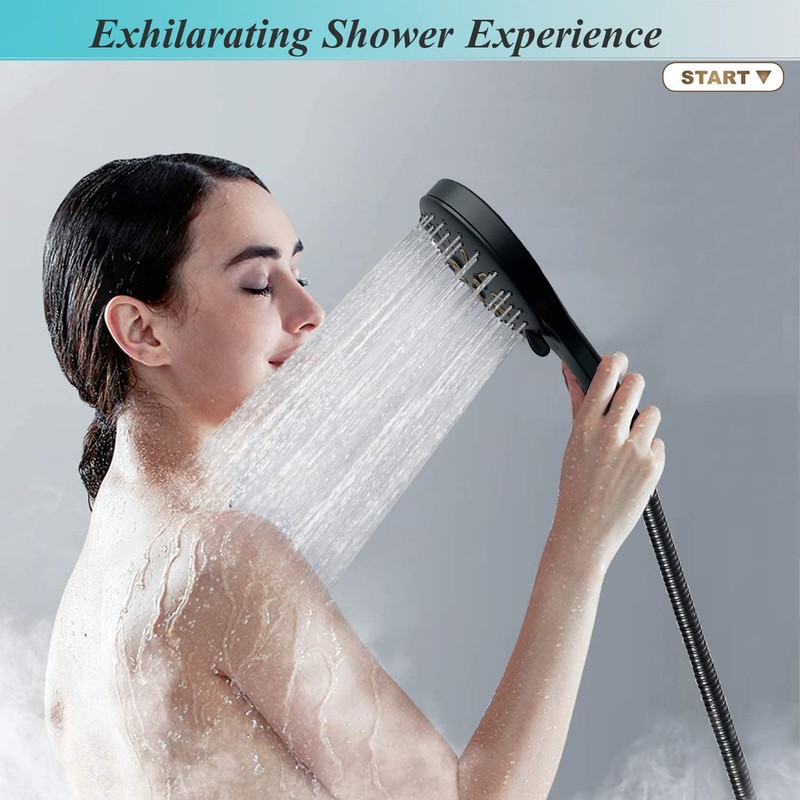 Shower Head, 10'' High Pressure Rain Shower Head with 6