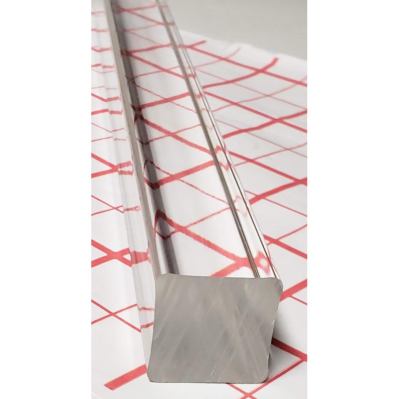 1" x 1" x 24" Long Square Clear Extruded Acrylic