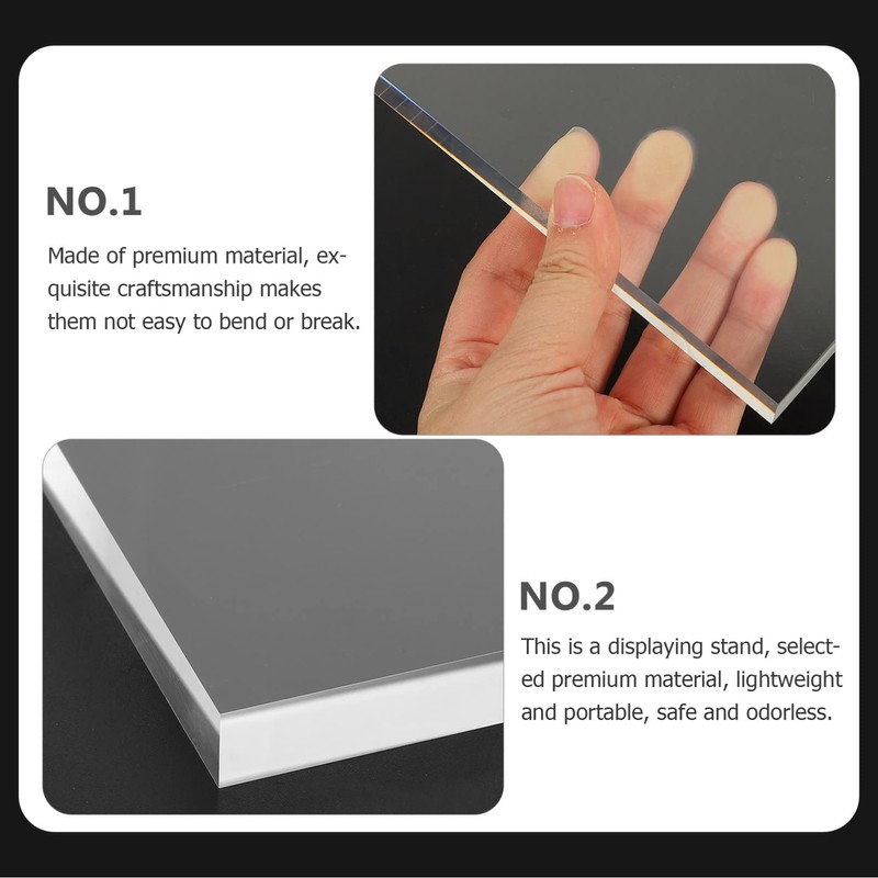Frcolor Acrylic Base, Acrylic Base, Display, Square, Transparency, Photography Prop,