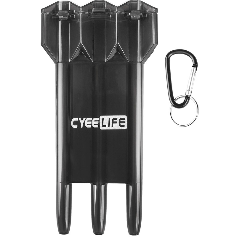 CyeeLife Dart Carrying case Transparent Plastic,Suitable for Most Darts Black,Multiple