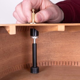 StewMac Prop-Jack Tall – Large Acoustic Guitar Clamp Tool for Internal Repair Work – Extended Range Brace Jack with Interchangeable Notched and Magnetic Tips