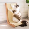 CA&T Large Sisal Cat Scratcher - Vertical L-Shaped Wooden Cat