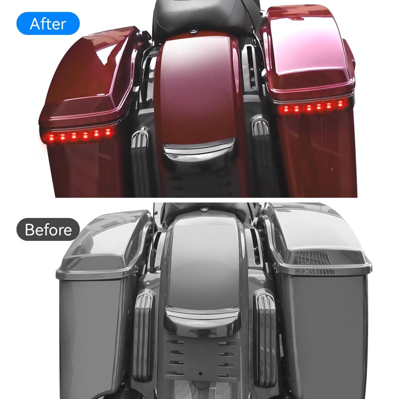 LED Saddlebag Tail Lights for Harley, Saddlebag Running Brake Light