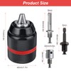 Keyless Chuck 1.5-13 mm, 1/2 Inch x 20UNF Drill Chuck