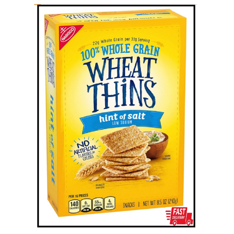 Wheat Thins Hint of Salt Low Sodium Whole Grain Wheat