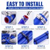 5/8" ID Silicone Heater Hose 5ft, 5 Clamps 10 Zip