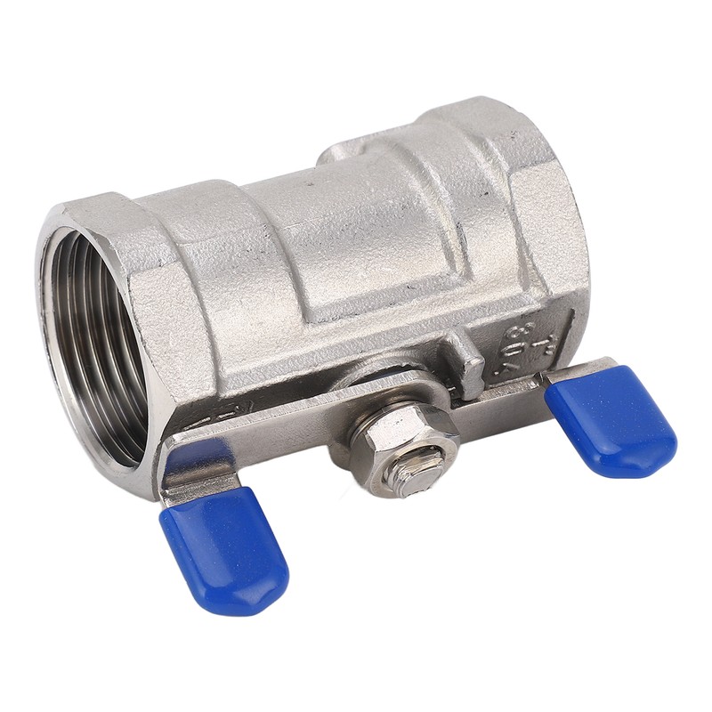 1in Full Port Ball Valve Stainless Steel Butterfly Shape Double
