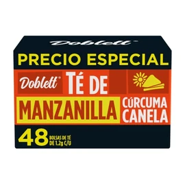 Té Doblett Manzanilla Curcuma 48 sobres